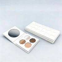 Morong biodegradable makeup palette with eyeshadow refills and spare tray.