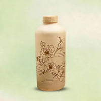 Sugarcane Pulp Molded Bottle - 100% Compostable Eco-Packaging, Customizable