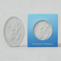 Custom Wet-Press Pulp Molded Box - Compostable Embossed Cosmetic Packaging